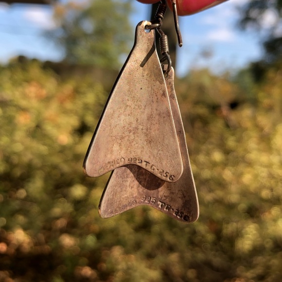 Vintage 925 Taxco Turquoise Inlay Earrings - Picture 5 of 8